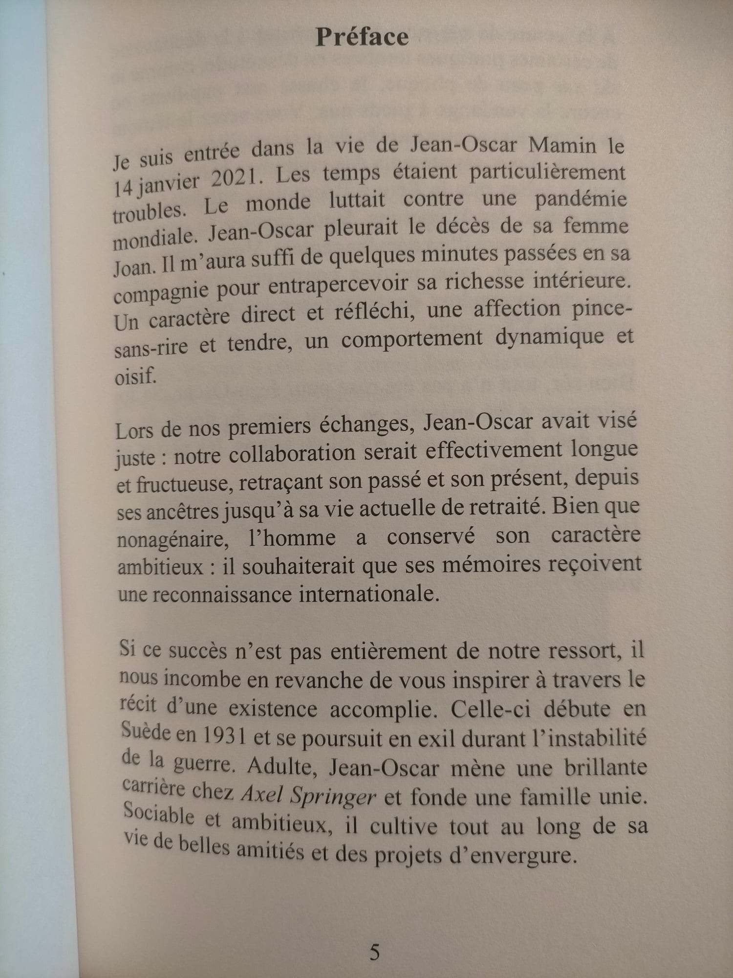 Préface Jean-Oscar 1/2